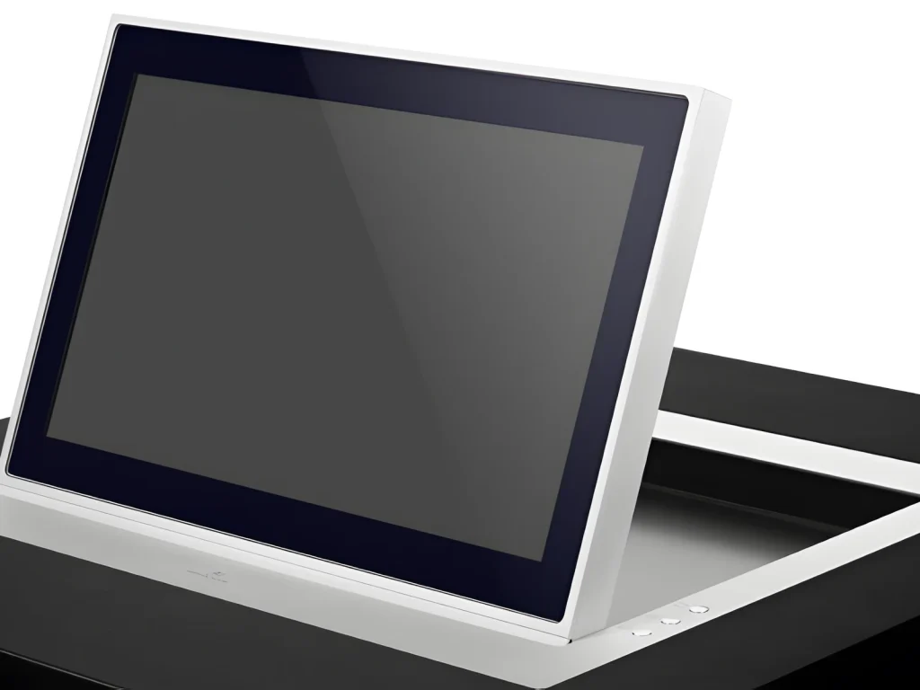 Monitor abatible Arthur Holm integrado en la tapa